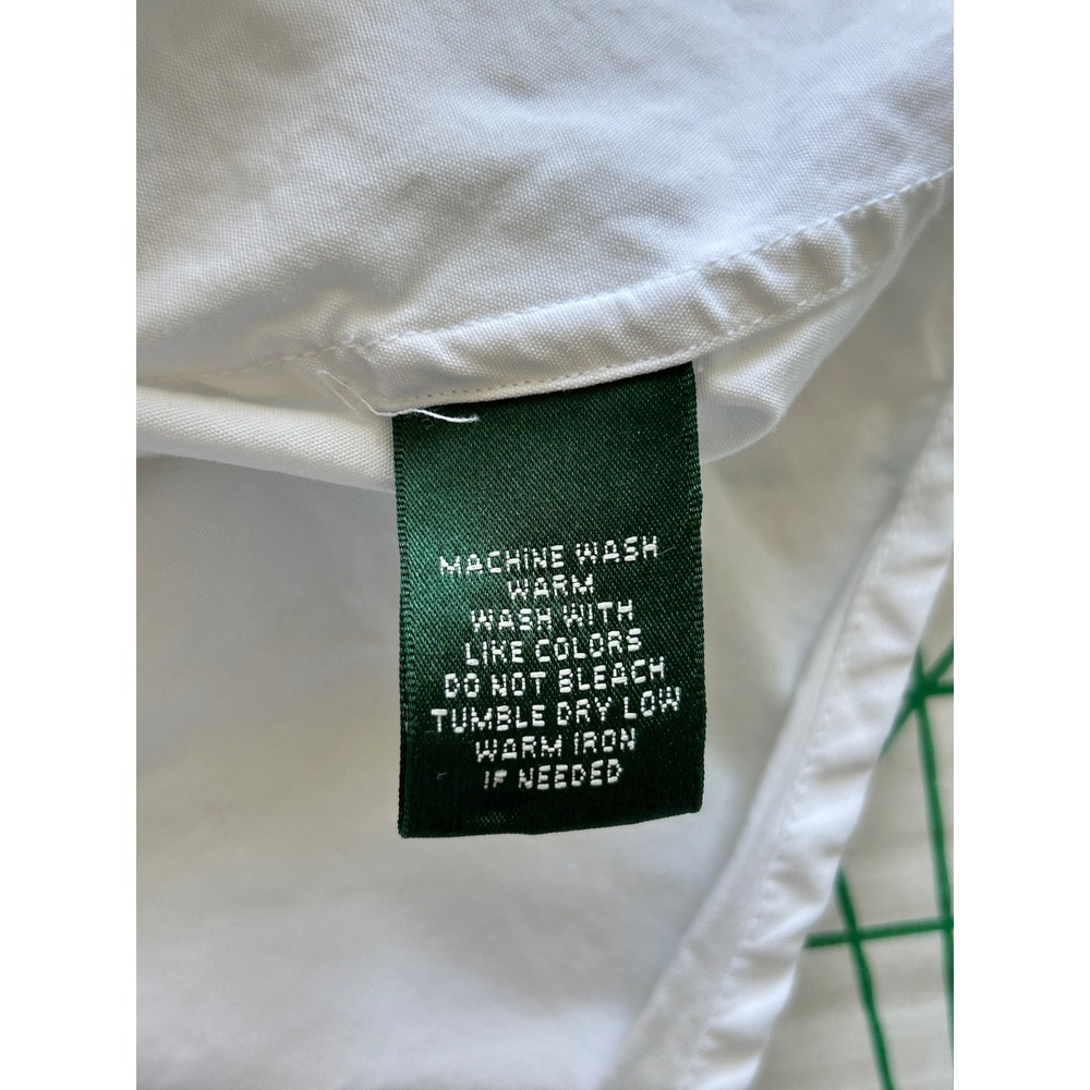 Lauren Ralph Lauren White Cotton Roll Tab Button Down Utility Shirt Womens Small - Picture 8 of 9